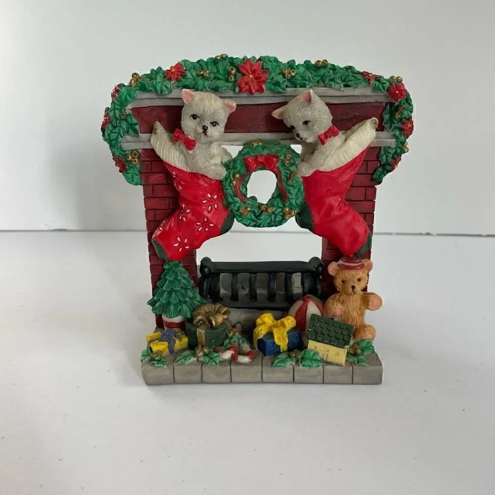 Christmas tea light holder| Fireplace tea light holder
